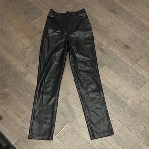 White Fox Boutique Black Leather Pants